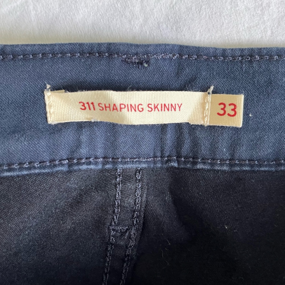Skinny Navy Blue Leviโs Denim Jeans - Picture 14 of 15